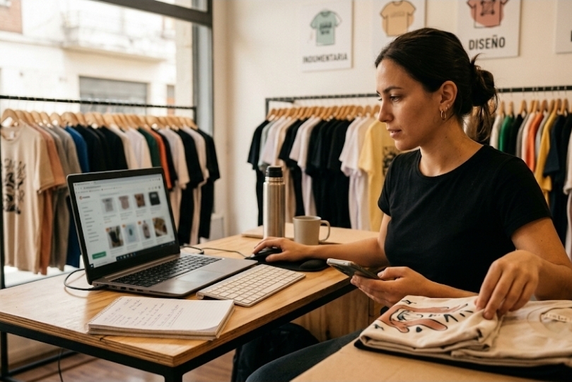 Vendedora y Atención al Cliente ​Tienda Remeras